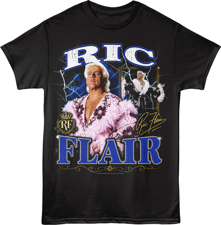 Lightning Collage Ric Flair T-Shirt