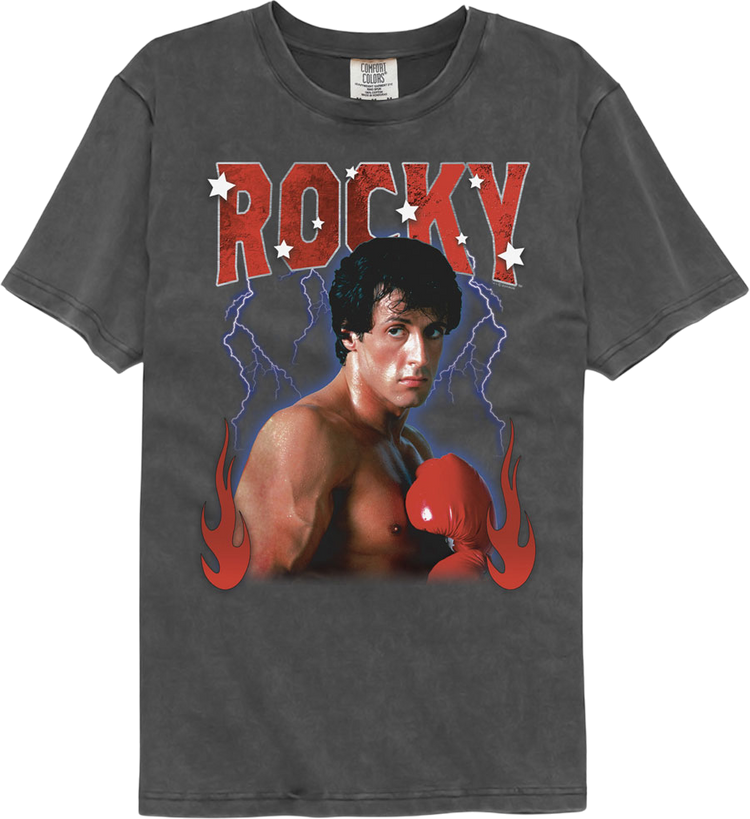 Lightning & Flames Rocky Comfort Colors Brand T-Shirt