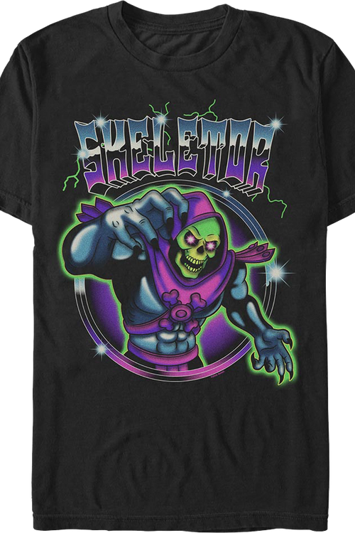 Lightning Skeletor Masters Of The Universe T-Shirt