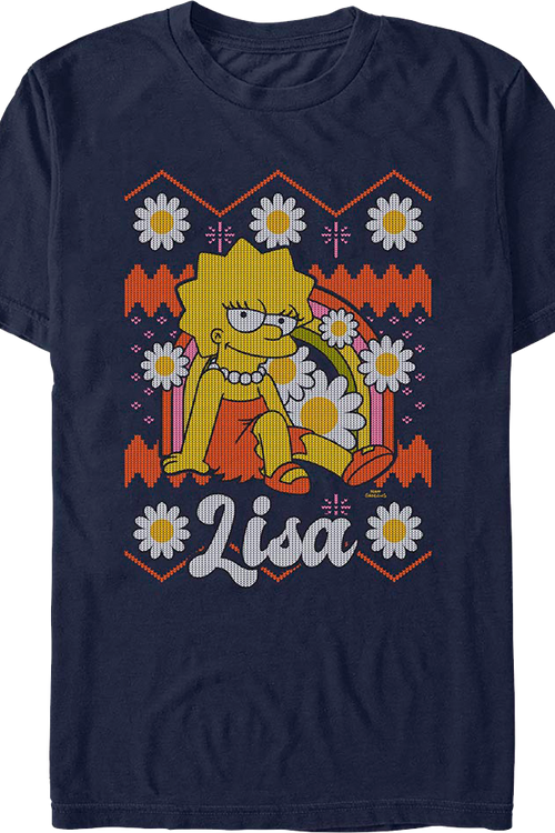 Lisa Faux Floral Sweater Simpsons T-Shirt