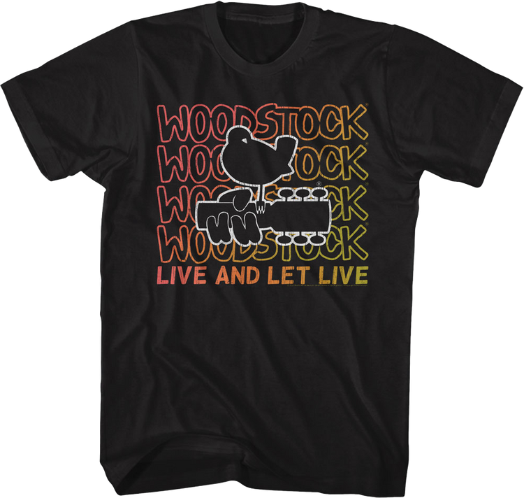 Live And Let Live Woodstock T-Shirt