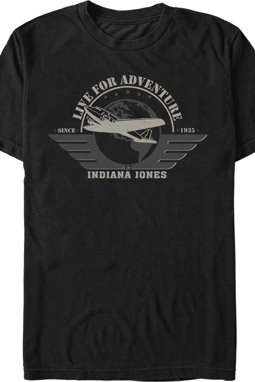 Live For Adventure Indiana Jones T-Shirt