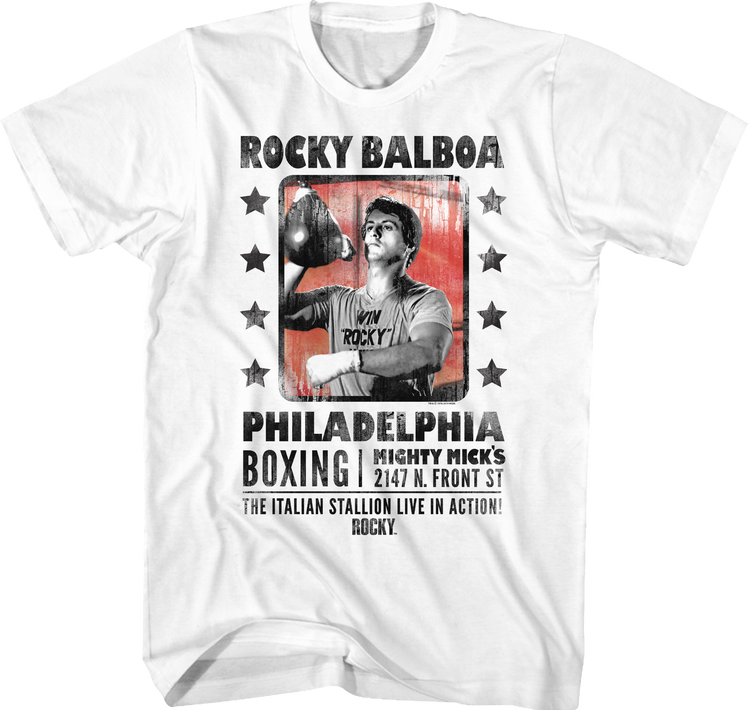 The Italian Stallion Live In Action Rocky T-Shirt