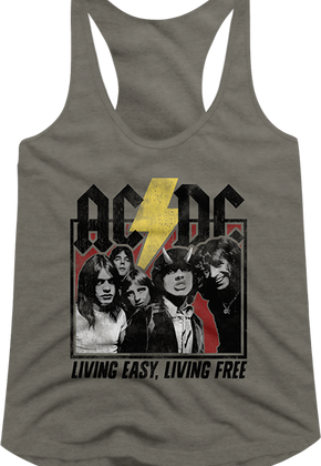 Living Easy Living Free ACDC Racerback Tank Top