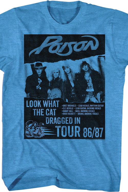 Look What The Cat Dragged In Tour Poison T-Shirt