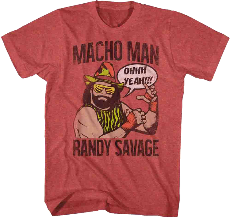 Retro Ohhh Yeah Macho Man Randy Savage T-Shirt