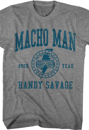 Collegiate Logo Macho Man Randy Savage T-Shirt