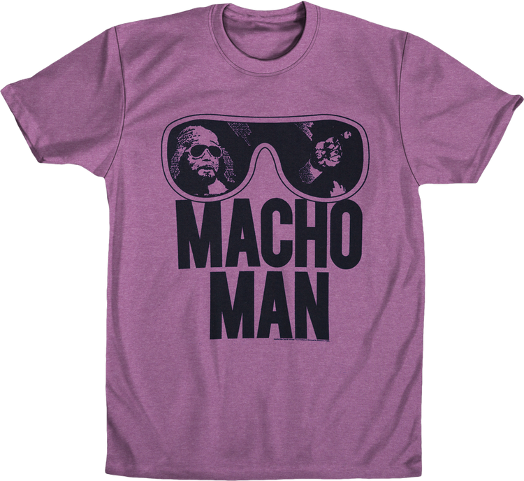 Purple Heather Macho Man Shirt