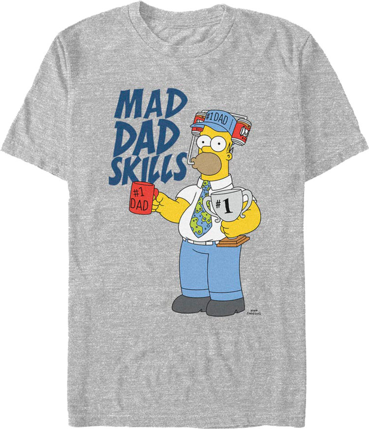 Mad Dad Skills Simpsons T-Shirt