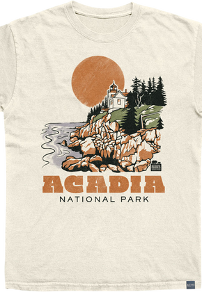 Made In USA Acadia Drawn Lighthouse NPCA T-Shirt