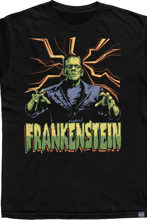 Made In USA Frankenstein Lightning Universal Monsters T-Shirt