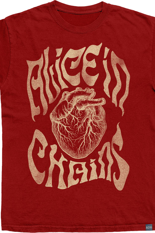 Made In USA Heart Alice In Chains T-Shirt