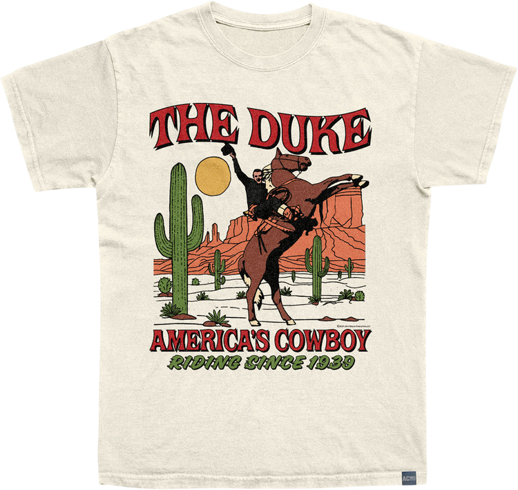 Made In USA John Wayne Americas Cowboy T-Shirt