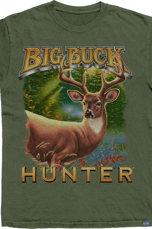 Made In USA Logo and Deer Big Buck Hunter T-Shirt