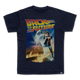 Made In USA Logo On Fire Back To The Future T-Shirt thumbnail