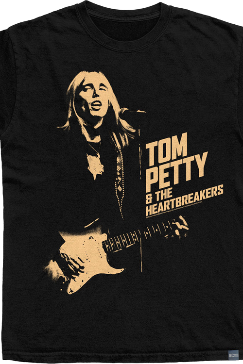 Made In USA Monochrome Tom Petty & The Heartbreakers T-Shirt