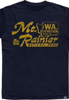Made In USA Mt. Ranier Elevation NPCA T-Shirt