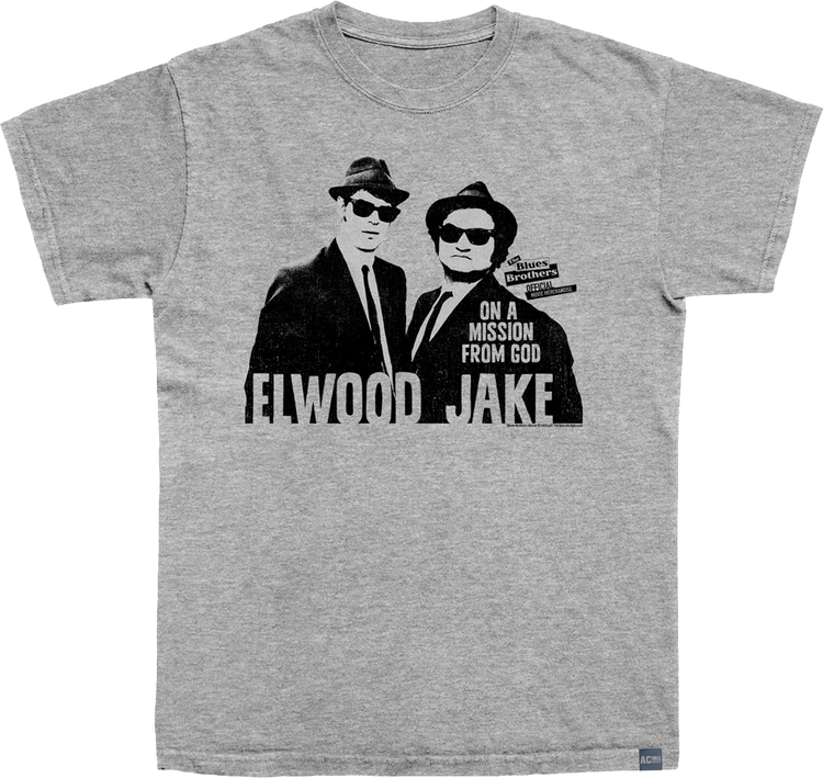 Made In USA On A Mission From God The Blues Brothers T-Shirt
