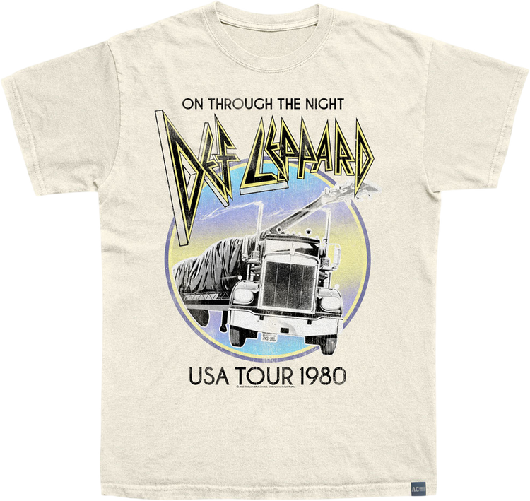 Made In USA On Through The Night 1980 Def Leppard T-Shirt
