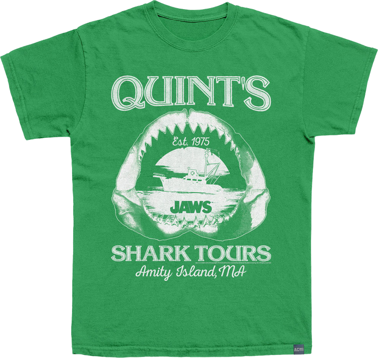Made In USA Quint's Shark Tours Jaws T-Shirt