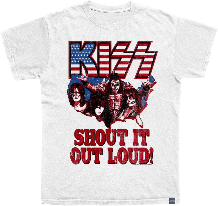 Made In USA Shout It Out Loud KISS T-Shirt