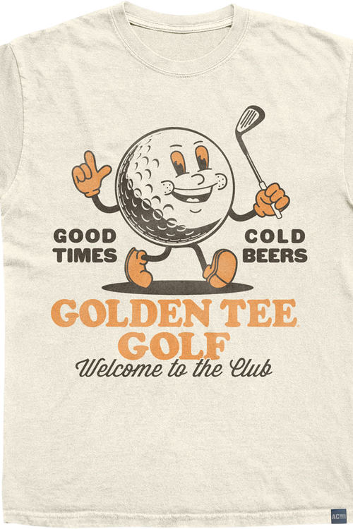 Made In USA Welcome To The Club Golden Tee Golf T-Shirt