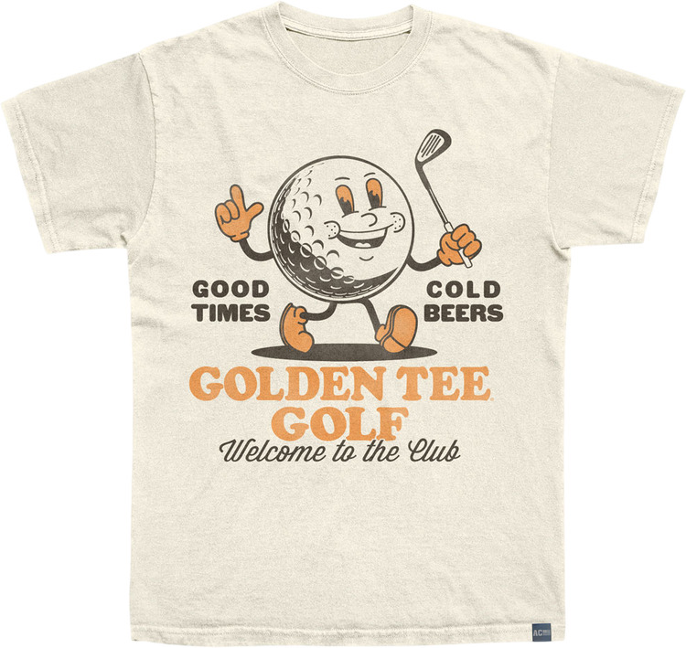 Made In USA Welcome To The Club Golden Tee Golf T-Shirt