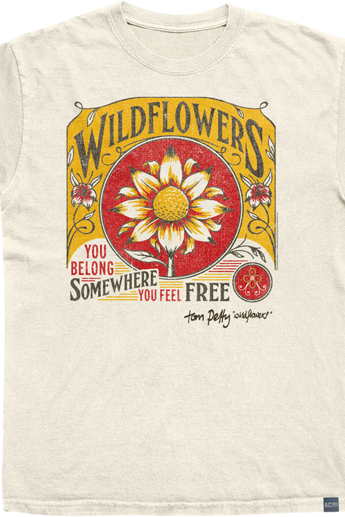 Made In USA Wildflowers Tom Petty T-Shirt