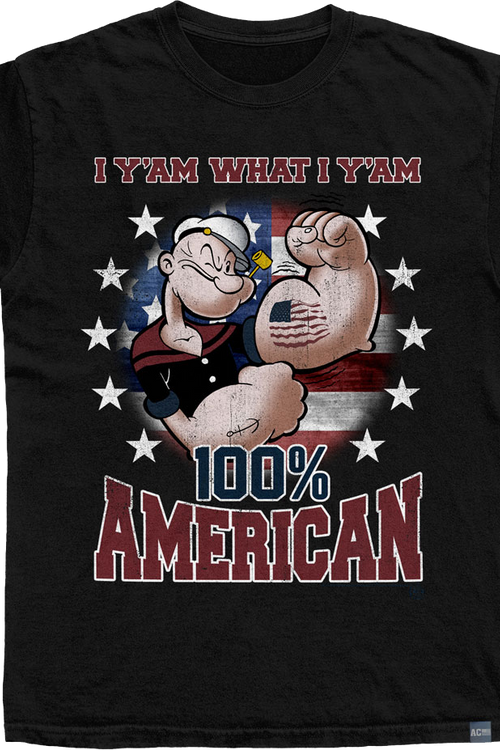 Made In USA Yam 100% American Popeye T-Shirt