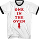 Mahoney One In The Oven Police Academy Ringer Shirt thumbnail