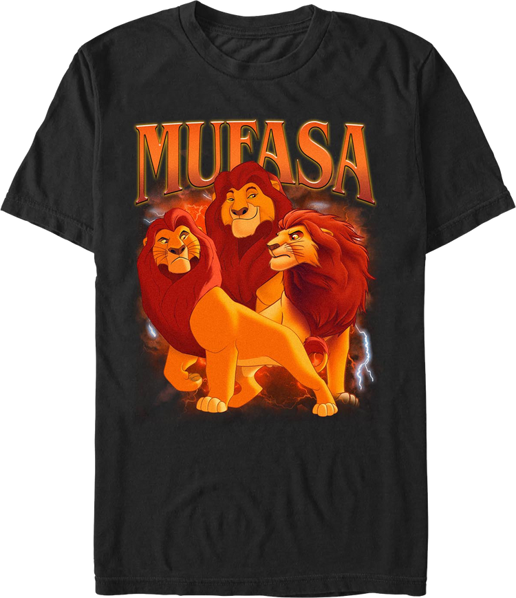 Mufasa Collage Lion King T-Shirt