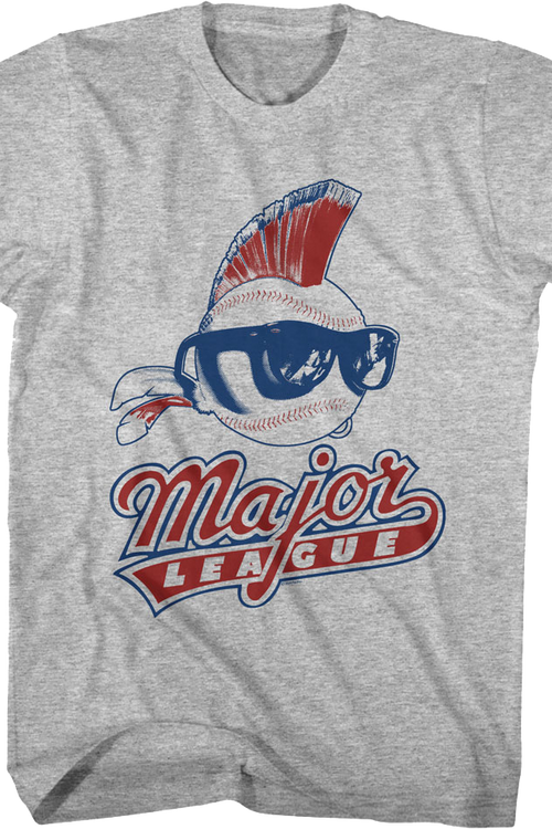 Baseball Mohawk Vintage Logo Major League T-Shirt