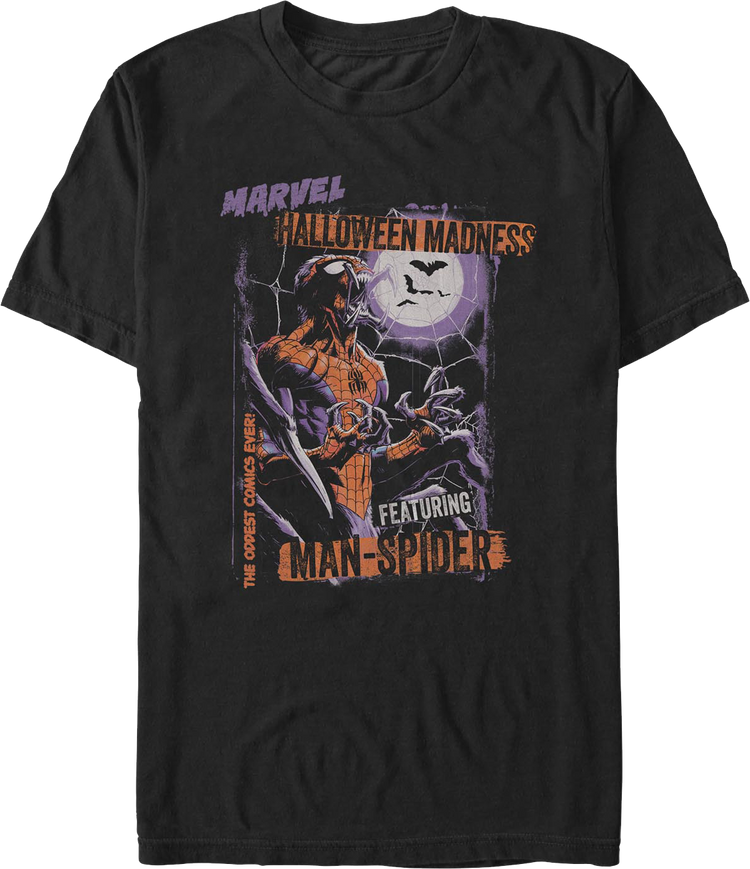 Man-Spider Halloween Madness Marvel Comics T-Shirt