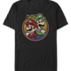 Mario & Luigi Retro Circle Super Mario Bros. T-Shirt thumbnail