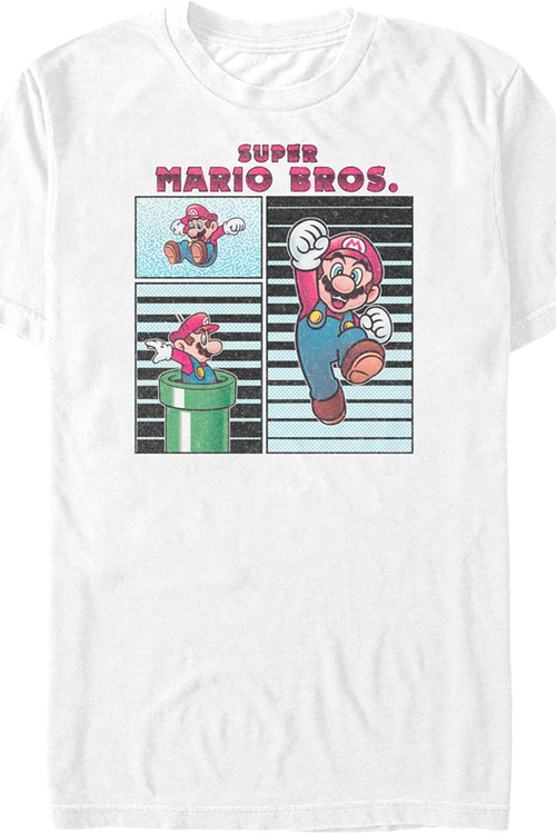 Mario Poses Collage Super Mario Bros. T-Shirt