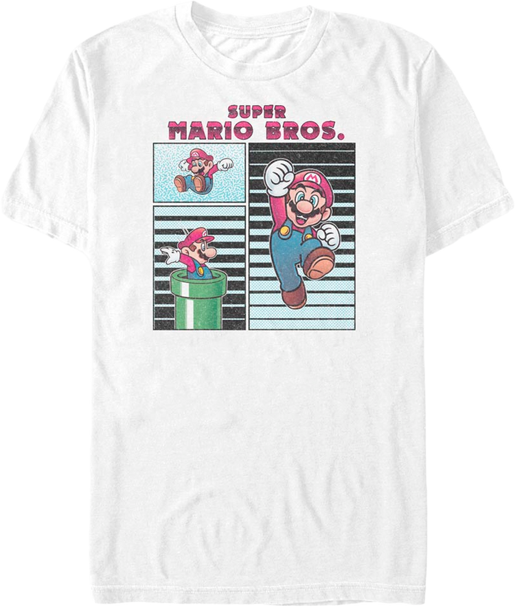 Mario Poses Collage Super Mario Bros. T-Shirt