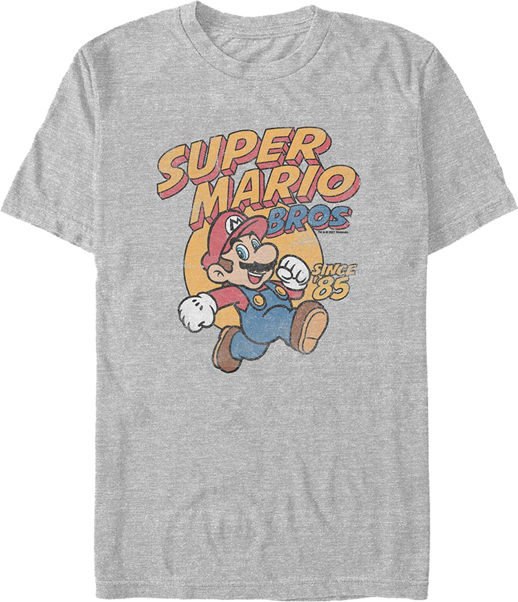 Mario Running Since 1985 Super Mario Bros. T-Shirt