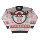 Moose Head With Santa Claus Hat Christmas Vacation Knitted Sweater thumbnail
