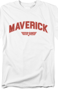 Maverick Chenille Letters Top Gun T-Shirt