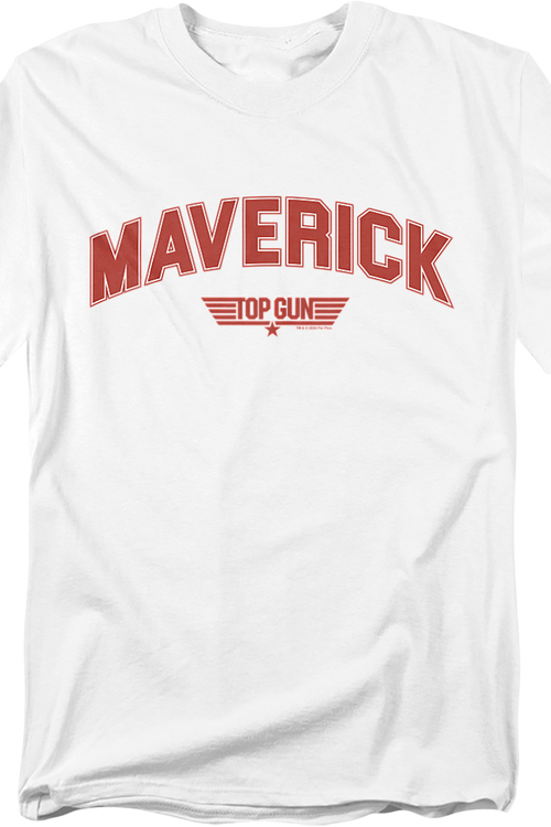 Maverick Chenille Letters Top Gun T-Shirt
