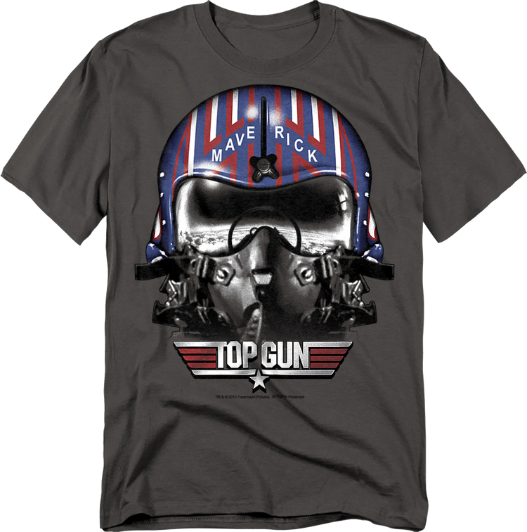 Maverick Helmet Top Gun T-Shirt