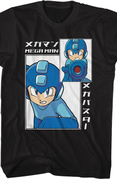 Big & Small Rectangles Mega Man T-Shirt