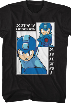 Big & Small Rectangles Mega Man T-Shirt