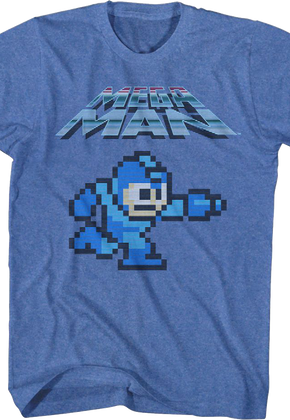 8-Bit Blue Bomber Mega Man T-Shirt