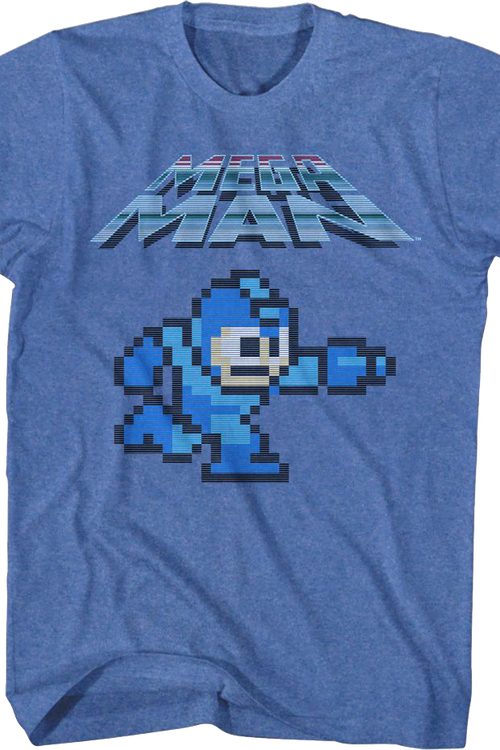 8-Bit Blue Bomber Mega Man T-Shirt