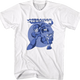 Mega Blue Poses Mega Man T-Shirt thumbnail