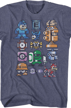Pixel Collage Mega Man T-Shirt