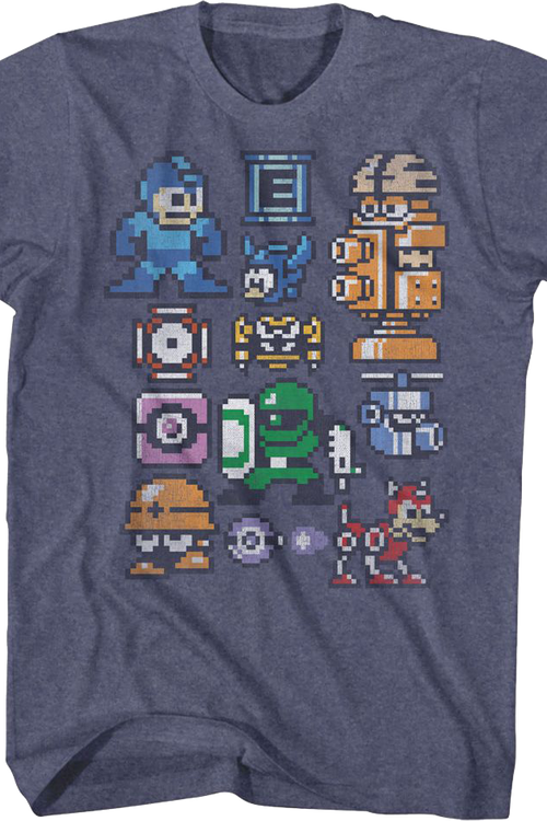 Pixel Collage Mega Man T-Shirt