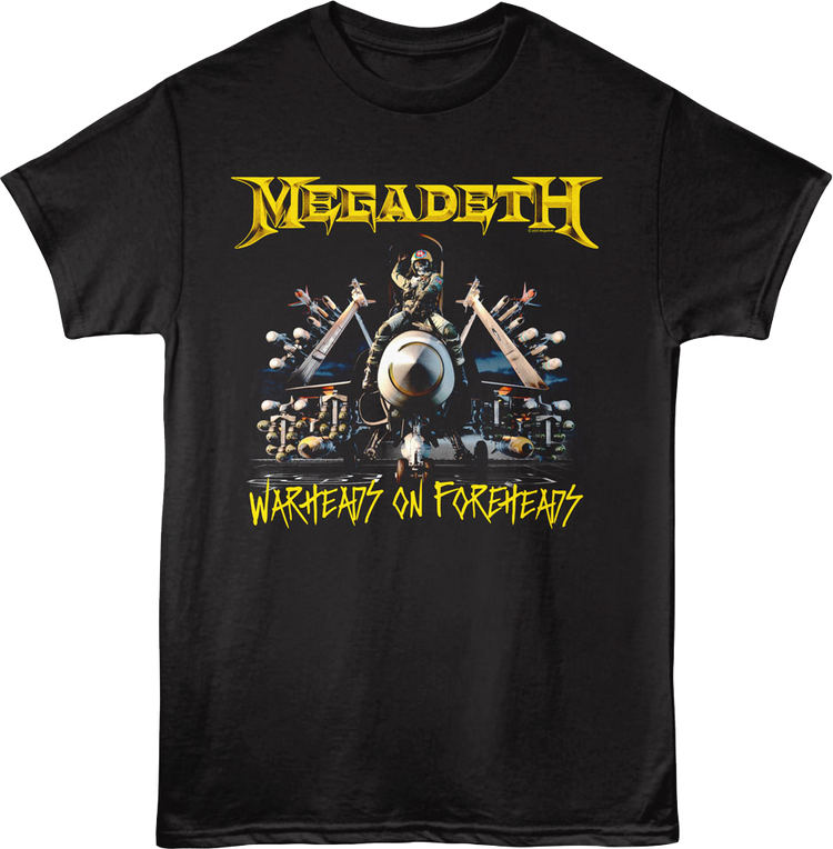 Warheads On Foreheads Artwork Megadeth T-Shirt