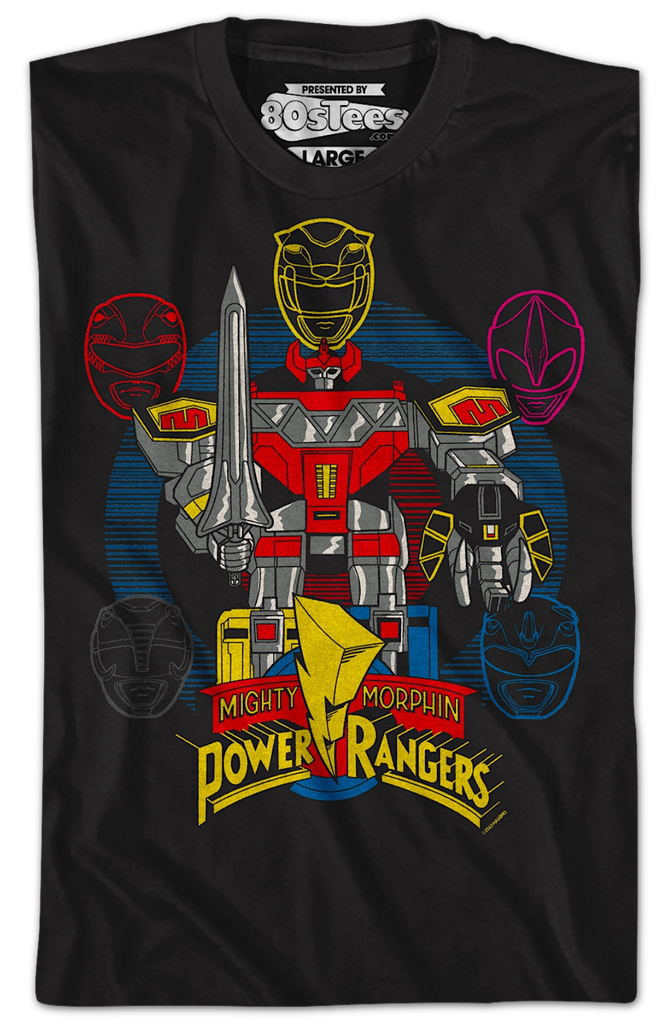 Megazord Mighty Morphin Power Rangers T-Shirt
